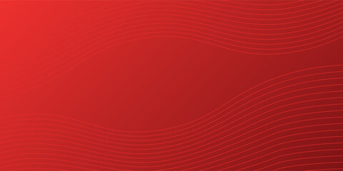 Abstract strong red color wavy lines background. Modern lines stripe.