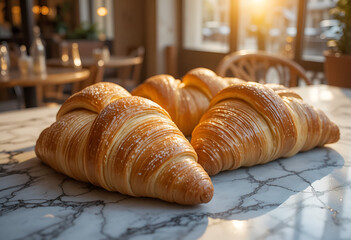 flaky butter croissants