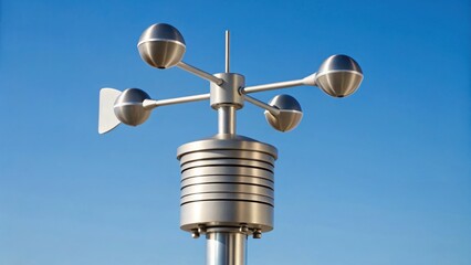 Standard Weather Station with Wind Vane and Sensors for Monitoring