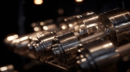 Metallic Dumbbell Rack