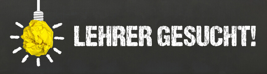 Lehrer gesucht	
