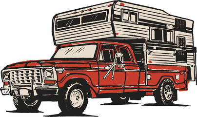 old truck on the road © UXC