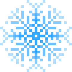 Snowflake, Pixel Art Snowflake, vector snowflake icon