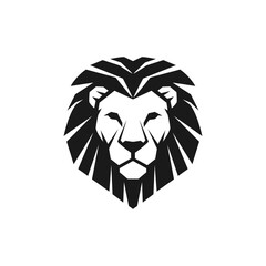 Stylized Elegant Lion Head Logo