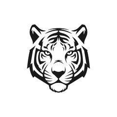 Stylized Simple Tiger Head Logo
