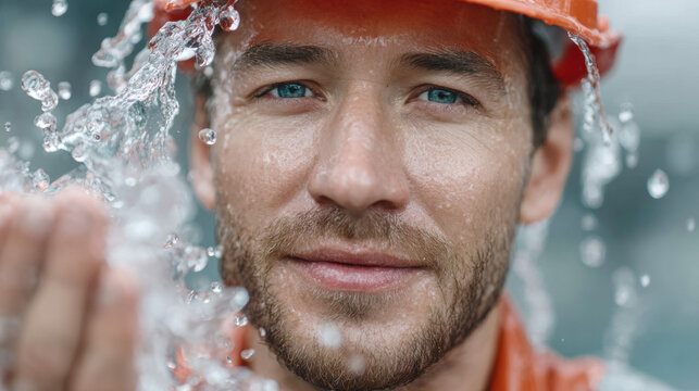 Factory Hazard Assessment, A worker suffers an injury from hot liquid chemical exposure, highlighting workplace safety and hazard awareness in industrial settings.