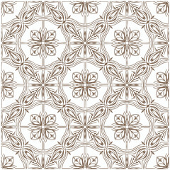 Geometric floral linear pattern. luxurious oriental art Delicate and elegant geometric repeating design for textiles, texture background.