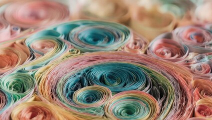 Abstract colorful swirls of paint, vibrant and dynamic composition.