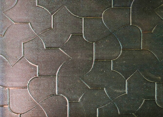 Close up of Patterned Window Glass Texture