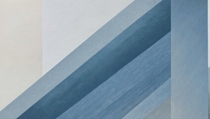 Abstract geometric composition with shades of blue and white, modern art.
