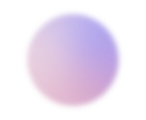 Pastel gradient orb in pink, lavender and light blue. Abstract smooth soft circle with blurred edges.