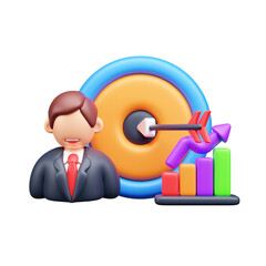 Business & Finance 3D Icon  Corporate, Strategy, Marketing & Management Illustrations