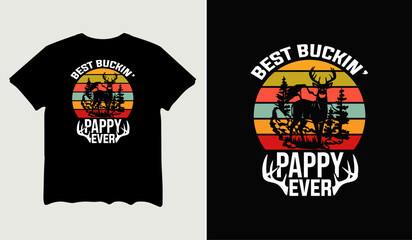 Best buckin' pappy ever t-shirt design for t-shirt quotes or poster svg printable cut file