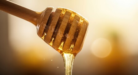 Drizzling honey kitchen food photography warm lighting close-up culinary delight