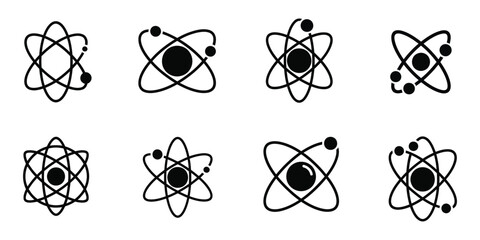 Orbit silhouette vector illustration