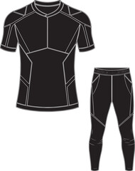 Sport suit clothing workout fitness activity jogging exercises apparel concept