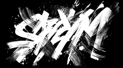 Hand-drawn black vector font collection featuring alphabet letters and symbols for design concept illustration