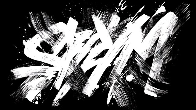 Hand-drawn black vector font collection featuring alphabet letters and symbols for design concept illustration