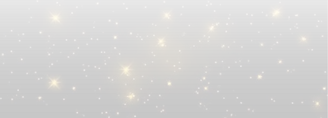 Golden sparkles float smoothly with a warm shimmering tone. Tiny flashes rise gently between the particles. The shine builds a festive elegant mood.