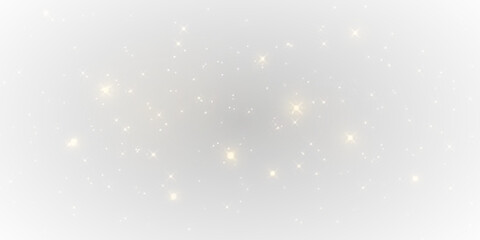 Warm golden dust forms a drifting cloud with soft shimmering motion. Small flashes brighten the surrounding sparkles. The gentle glow adds a festive warm mood.