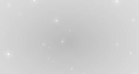 Fototapeta na wymiar Christmas light effect with glittering magic dust and soft white glow. Sparkling particles float on a transparent background, creating a festive and elegant decoration effect.