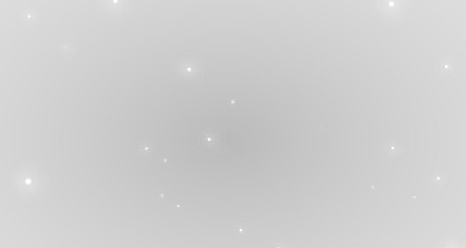 Christmas light effect with glittering magic dust and soft white glow. Sparkling particles float on a transparent background, creating a festive and elegant decoration effect.