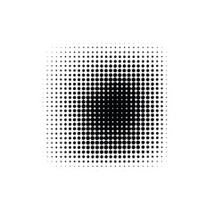 Abstract grunge halftone sqare dot pattern white background
