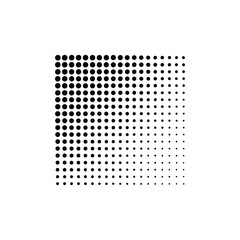 Abstract grunge halftone sqare dot pattern white background