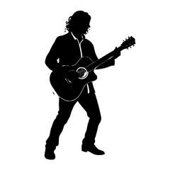 rock musician with guitar