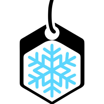 Frosty Price Tag Emblem Logo SVG