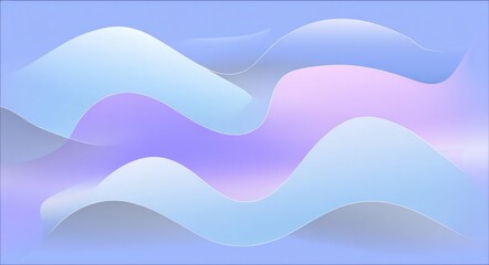 A blue and purple wave with a white background