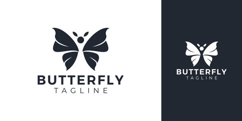 Butterfly Logo with Creative Concept Idea Vector Design