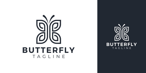 Butterfly Logo with Creative Concept Idea Vector Design