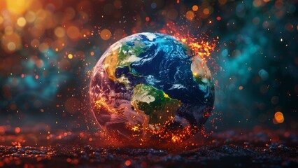 planet earth in space