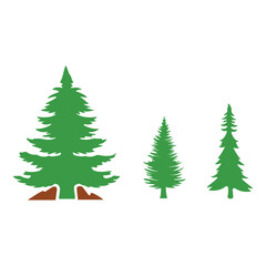 Obraz premium Original name(s): Forest Trees Vector Icon