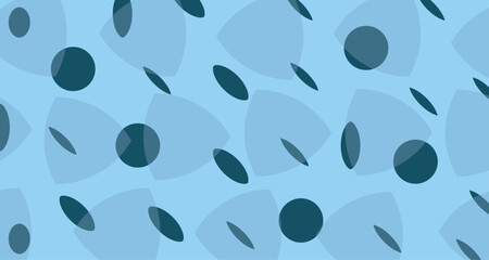 Blue Abstract Petal Pattern