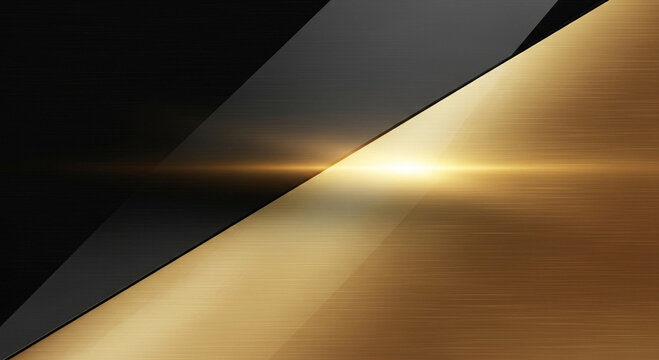 Two-tone black & gold luxury background, metallic texture, refined shadows, elegant premium look, product showcase backdrop gradient