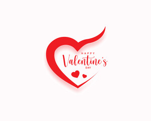 simple happy valentines day celebration background design