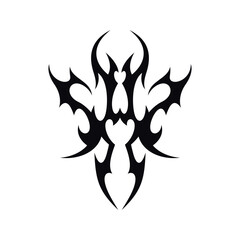Tribal tattoo vector art design, Tribal tattoo ornament. Vector design sketch.