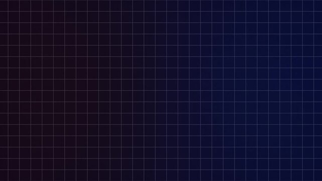 Seamless grid Background moving from right to left on a gradiant background. Grid Background horizontal, Loop Animation