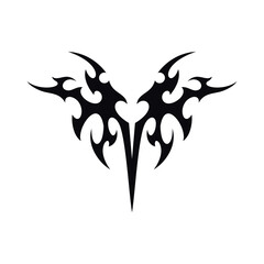 Tribal tattoo vector art design, Tribal tattoo ornament. Vector design sketch.