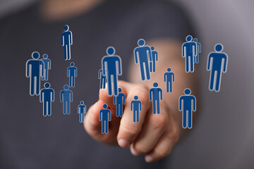 Visualize connection, teamwork, and the digital workforce with this image. Ideal for business, technology, and