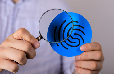 High-quality image showing fingerprint security check. Ideal for articles on biometric security, data protection, and privacy.