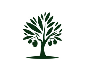 Illustration of olive tree