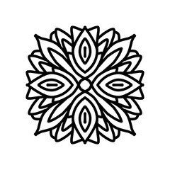 vector illustration of an abstract flower