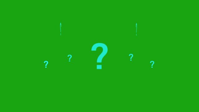 question mark animation, Why, ask, question problem, monochromatic flat object animation, HD video black and white thin line icon for web, Scribble doodle question mark, Question mark sign animation