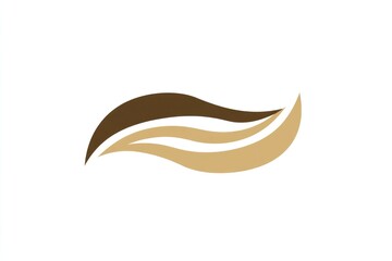 Elegant flowing lines create soothing wave pattern in warm tones