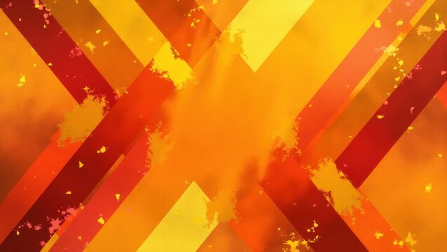 Abstract warm color background with intersecting diagonal lines and texture