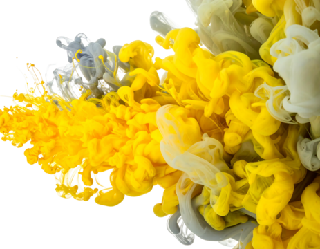 An abstract display of two shades of colorful liquids merging, showcasing texture, form, and movement on a dark backdrop