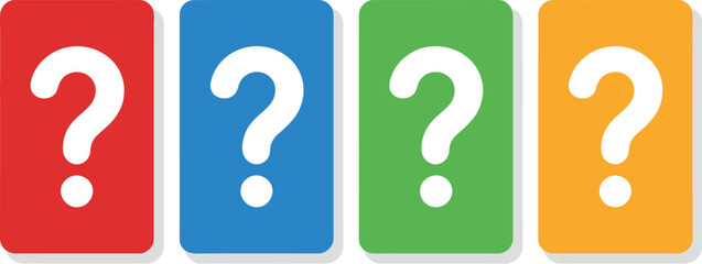 Colorful Question Marks in Speech Bubbles A Diverse Array of Inquiries and Concepts